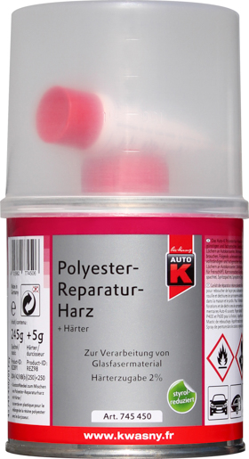 Kwasny Auto-K Polyester Rep.-harz 250 g Styrolreduziert